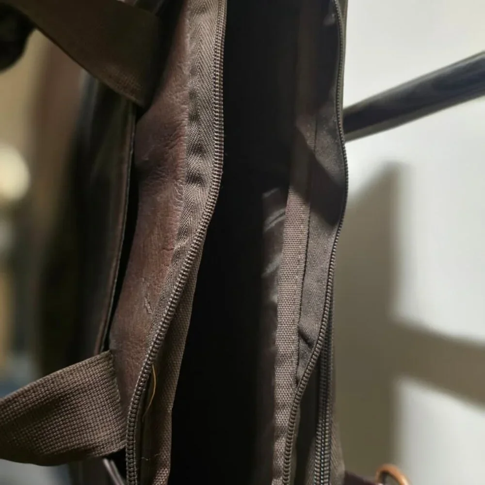 Kenneth Cole Reaction Brown Leather Laptop Briefcase | Model 529601  Brand